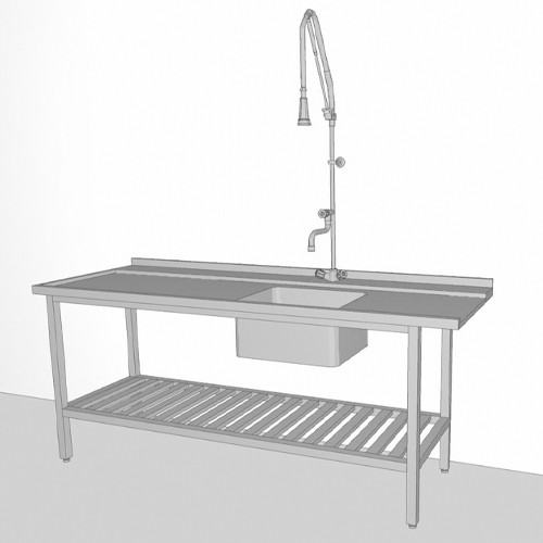 Aanvoertafel 2100x730mm