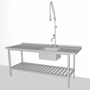 Aanvoertafel 2100x730mm