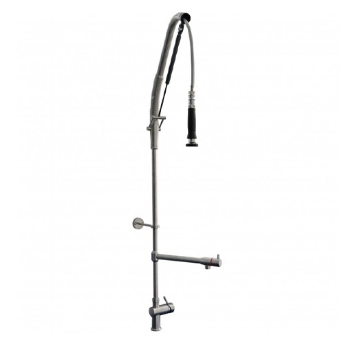 PRE-LAVAGE DOUCHE INOX AVEC ROBINET INTERMEDIAIRE 1 TROU TOPCLEAN ECHTERMANN