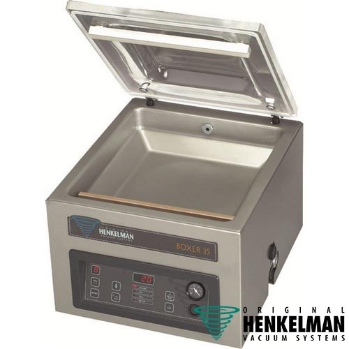 Vacuumverpakkingsmachine Boxer 35 rvs/tafelmodel, afm. 44x55x42cm. vermogen 230v-1-50hz/0,55 kw