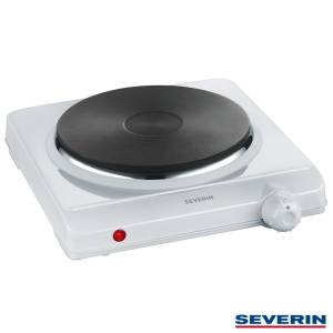 KOCHFELD 1 PLATZ KP-1091 FARBE WEISS ABMESSUNGEN 28X31,5X8,5CM. 230V/1500W SEVERIN