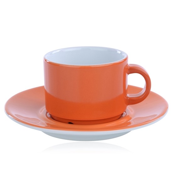 Koffiekop inh. 16cl. Ocean kleur oranje Nova