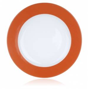Bord plat diam. 22cm. Ocean kleur oranje Nova