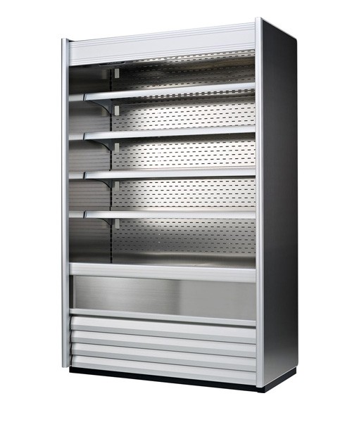 Wandkoeling Alaska Slim 120 kleur rvs afm. 12,5x70x199,8cm. 230v/1370w Fogal