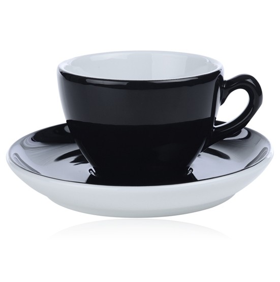 Cappuccinokop inh. 18cl. Pisa kleur zwart Nova