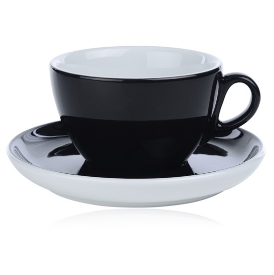 Cappuccinokop/soepkop inh. 28cl. Roma kleur zwart Nova