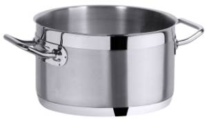 Medium-height saucepan, capacity 4L, diameter 20cm, height 15cm, 18/10 stainless <span translate="no">HG</span> , pro-cooking