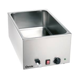 Bain-marie 1/1gn, 150 mm, kraan afm. 340x590x240mm. 230v/1,2kw Bartscher
