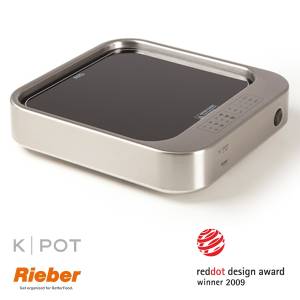 Warmhoudplaat K-POT 2/3gn rvs afm. 35,3x38x8,8cm. 230v/1600w Rieber