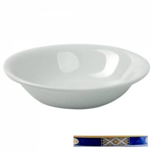 Cerealschaaltje Nordika rond diam. 16,5cm. kleur wit m/decor Egypto Blue Nova