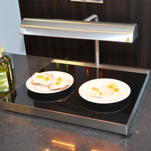 Warmhoudplaat m/kap 2/1gn afm. 69,5x71,5x46,5cm. 230v/1400w