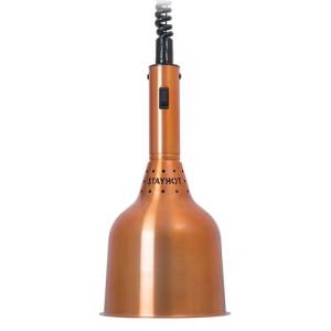 Warmtelamp 1224-hsk diam 18cm. HG. 88 – 196cm. 230v/250w kleur Koper Stayhot