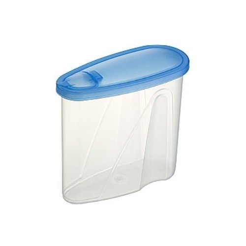 Voorraadbus/strooidoos Club Cuisine inh. 2,8ltr. kleur transparant/blauw Sunware