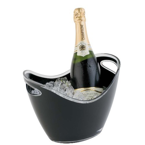 Wijnkoeler Gondola voor 2 flessen zwart