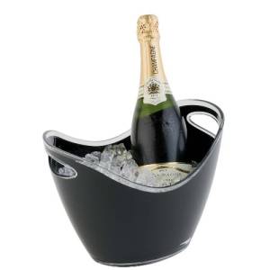 REFROIDISSEUR A VIN GONDOLE POUR 2 BOUTEILLES NOIR