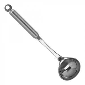 Sauslepel lg. 30cm. tbv ophangrek rvs