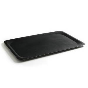 TRAY CORFU DIM. 26.5X32.5CM. COLOR BLACK/GREY LAMINATED WITH ANTI-SLIP LAYER