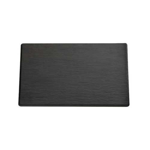 Gastronormschaal afm. 32,5x26,5x(h)1cm. gn 1/2 melamine kleur zwart slate