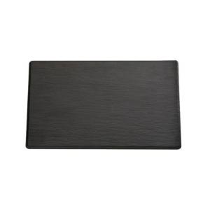 Gastronormschaal afm. 32,5x26,5x(h)1cm. gn 1/2 melamine kleur zwart slate