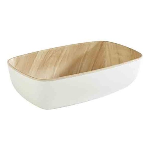 Schaal Frida gn 1/9 melamina houtlook kleur wit
