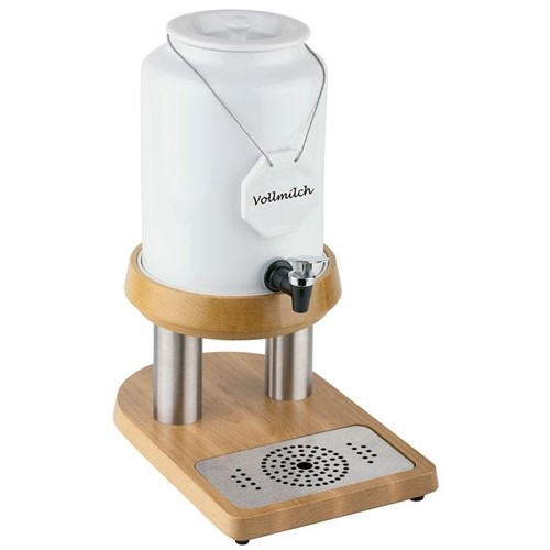 Melkdispenser 1 taps 4l. incl. 1 koelelement afm. 32x23x(h)42cm. porselein Top Fresh