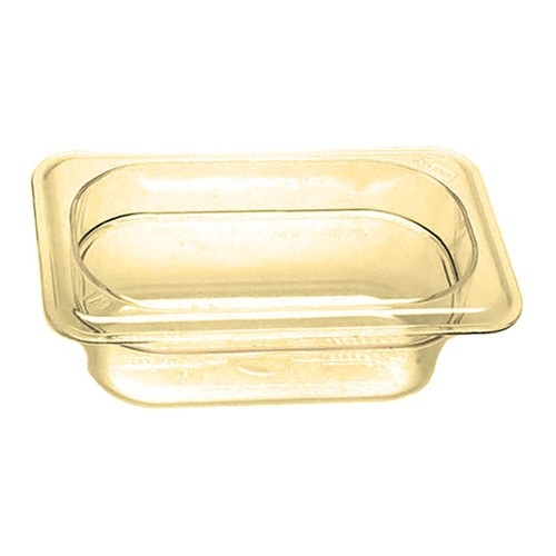 Gastronormbak Hot-Pan zonder deksel gn 1/9-65mm. diep kleur Amber Cambro
