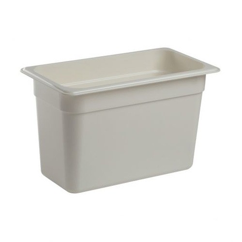 Gastronormbak polycarbonaat wit zonder deksel gn 1/3-200mm. diep