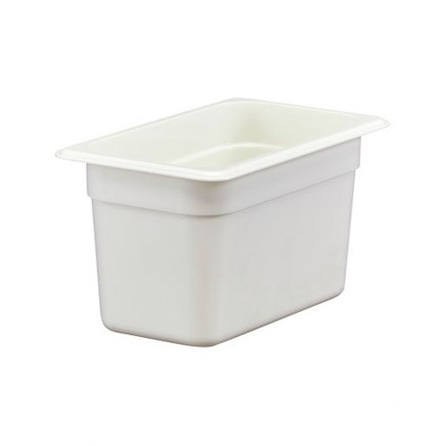 Gastronormbak polycarbonaat wit zonder deksel gn 1/4-150mm. diep