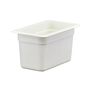 GASTRONORM-BEHÄLTER POLYCARBONAT WEISS OHNE DECKEL GN 1/4-150MM. TIEF