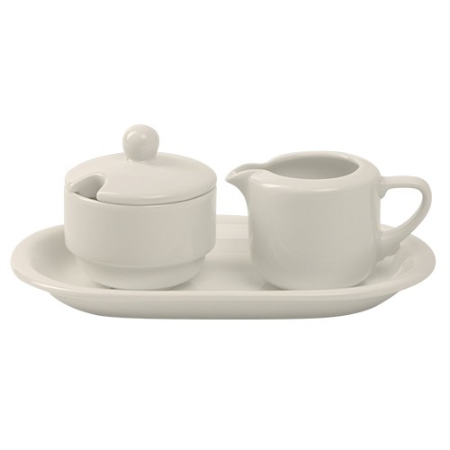 Suikerpot Nordika/Ocean inh. 15cl. m/deksel kleur ivoor Nova