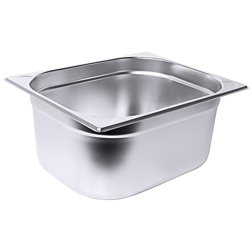 Gastronormbak gn 2/3 20cm. diep zonder grepen rvs 18/10