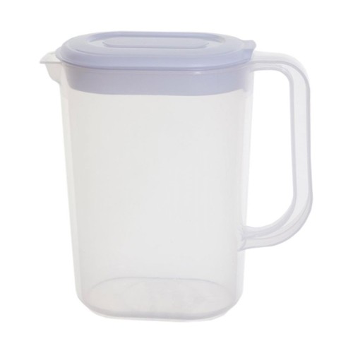 SAFTKRUG MIT DECKEL INH, 1,5L. DURCHSICHTIGER KUNSTSTOFF