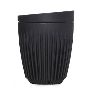 Kop inhoud 24 cl. en deksel charcoal Huskee