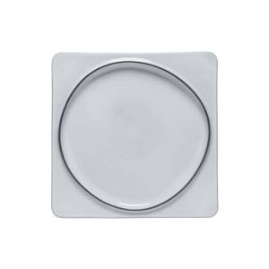 PLATTE QUADRATISCH ABM. 27,1 cm. AMBAR WEISS GESALZT COSTA NOVA