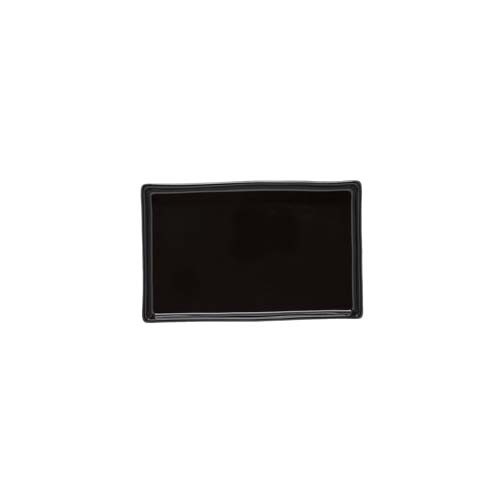 ASSIETTE RECTANGLE DIM. 18.5X11.7CM. LAGOA ECO GRES NOIR COSTA NOVA