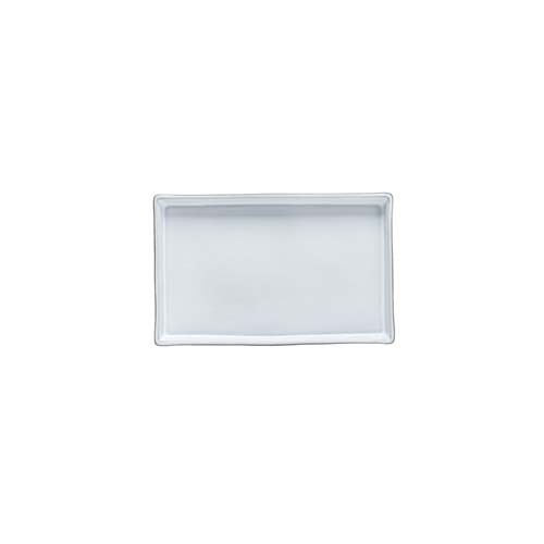 ASSIETTE RECTANGLE DIM. 18.5X11.7CM. LAGOA ECO GRES BLANC COSTA NOVA