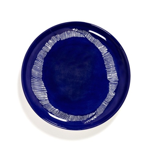 Bord m diam. 22,5cm. kleur blauw/wit Feast tableware by Ottolenghi Serax