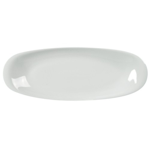 Bord lang afm. 38x14cm. kleur wit Opera Nova