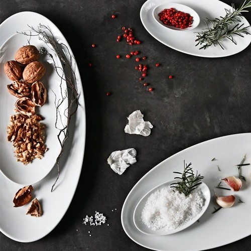 COUPE BOWL OVAL 8x5 CM SATURNO WHITE