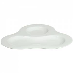 Tapasschaal diam. 24cm. Saturno kleur wit Nova