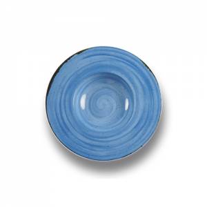 Coupebord diep diam. 29cm. Saturno Nature kleur dark blue