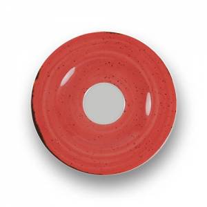 Espressoschotel diam. 12cm. Saturno Nature kleur red