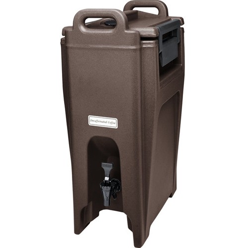 Ultra camtainer UC500 met no dip kraan inh. 19,9 liter afm. 42,5x30cm. hgt. 68cm.  kleur dark brown Cambro