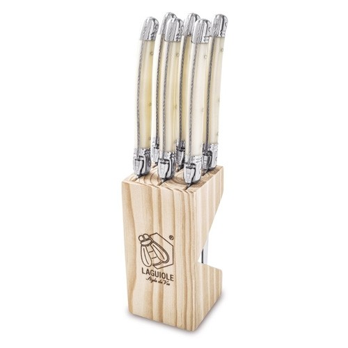 Steakmessen set 6 stuks Premium line wit Style de Vie