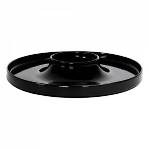 Tasting schaal z/cloche Universal diam. 24cm. HG. 4cm. kleur zwart Nova