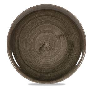 Coupe bord diam. 32.4cm Churchill Stonecast Patina Iron Black