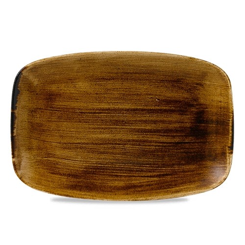 Chefs oblong bord afm. 30x19.9cm. Churchill Stonecast Vintage Copper