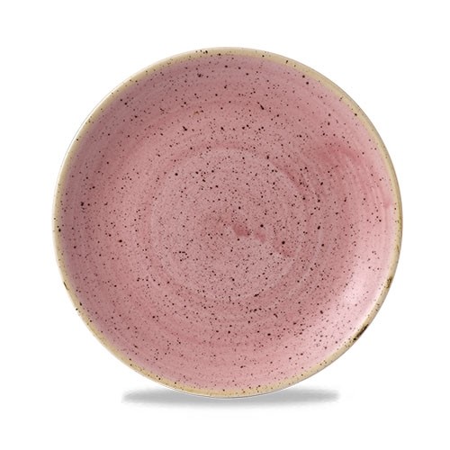 COUPE-PLATTE DURCHM. 16,5 cm. CHURCHILL STONECAST BLÜTENBLATT ROSA