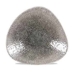 Kom driehoekig inh. 78cl. raku Churchill Quartz Black