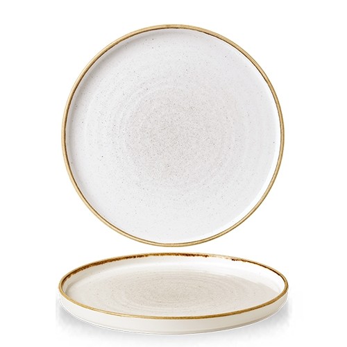 PLATE DIAM. 27.5CM. CHURCHILL STONECAST BARLEY WHITE